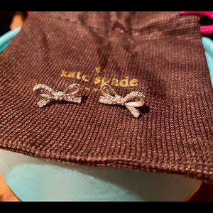 Kate Spade Sliver and sparkle earrings